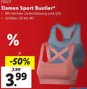 Lidl Damen Sport Bustier Angebot