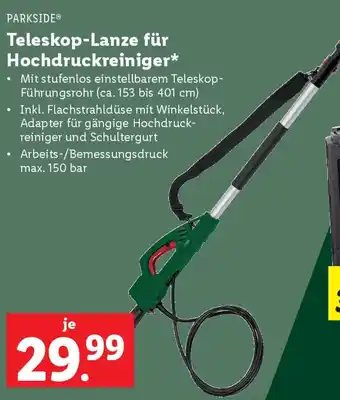 Lidl Teleskop-Lanze für Hochdruckreiniger Angebot