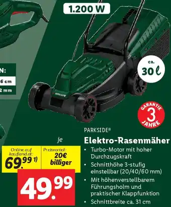 Lidl Elektro-Rasenmäher Angebot