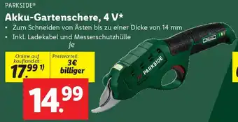 Lidl Akku-Gartenschere Angebot