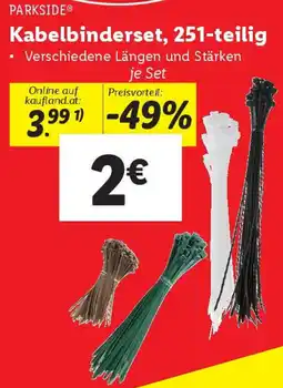 Lidl Kabelbinderset Angebot