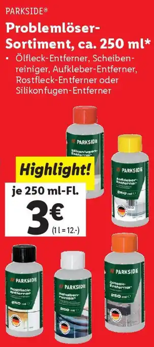 Lidl Problemlöser- Sortiment Angebot