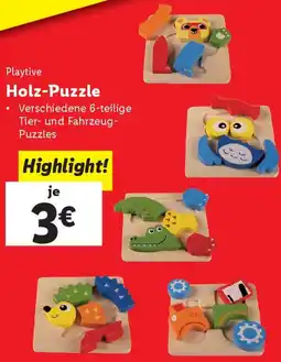 Lidl Holz-Puzzle Angebot