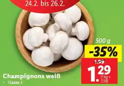 Lidl Champignons weiß Angebot