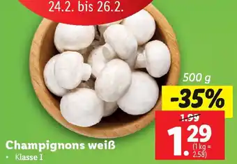 Lidl Champignons weiß Angebot