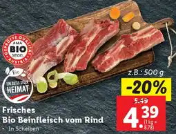 Lidl Frisches Bio Beinfleisch vom Rind Angebot