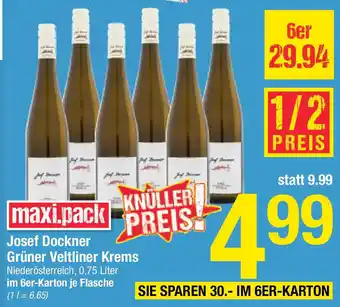 Maximarkt Josef Dockner Grüner Veltliner Krems Angebot