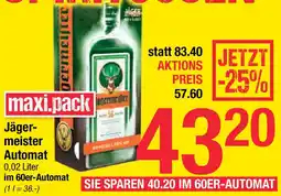 Maximarkt Jäger- meister Automat Angebot