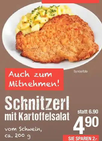 Maximarkt Schnitzerl mit Kartoffelsalat Angebot