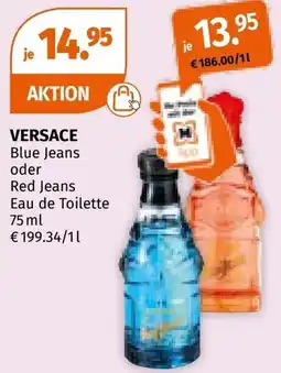 Müller VERSACE Blue Jeans oder Red Jeans Eau de Toilette Angebot