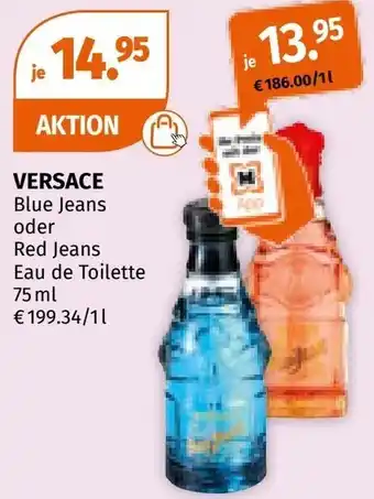 Müller VERSACE Blue Jeans oder Red Jeans Eau de Toilette Angebot