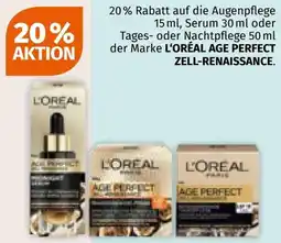 Müller auf die Augenpflege der marke L'ORÉAL AGE PERFECT ZELL-RENAISSANCE. Angebot