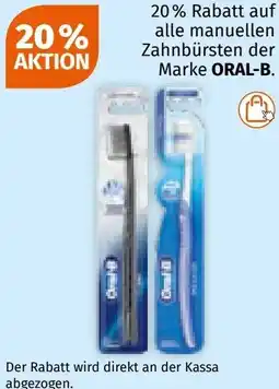 Müller auf alle manuellen Zahnbürsten der Marke ORAL-B Angebot