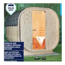 Hofer Outdoor Sauna Cube XL HOFER Angebot