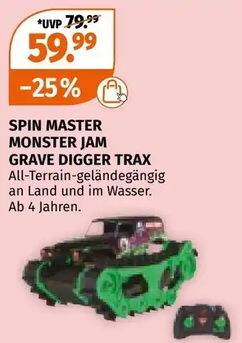 Müller Spin master monster jam grave digger trax Angebot