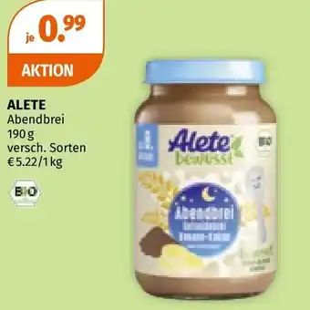 Müller ALETE Abendbrei Angebot