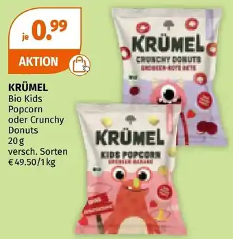 Müller KRÜMEL Bio Kids Popcorn oder Crunchy Donuts Angebot