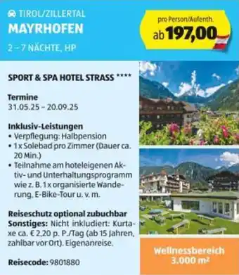 Hofer Tirol/zillertal Mayrhofen Angebot