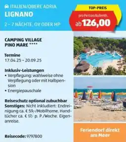 Hofer Lignano Angebot