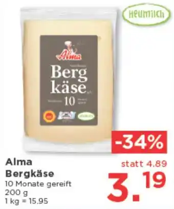 Unimarkt Alma Bergkäse Angebot