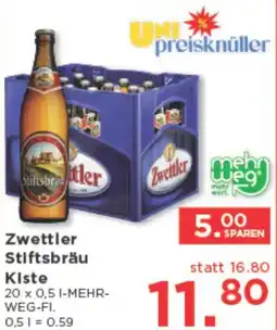 Unimarkt Zwettler Stiftsbräu Kiste Angebot