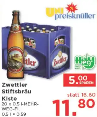 Unimarkt Zwettler Stiftsbräu Kiste Angebot