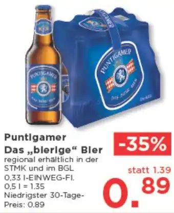 Unimarkt Puntigamer Das „,blerige" Bler Angebot