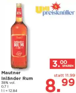 Unimarkt Mautner Inländer Rum Angebot