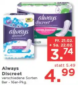 Unimarkt Always Discreet Angebot