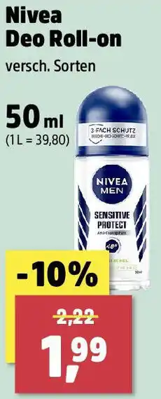 Thomas Philipps Nivea Deo Roll-on Angebot