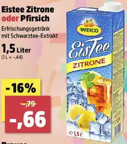 Thomas Philipps Eistee Zitrone oder Pfirsich Angebot