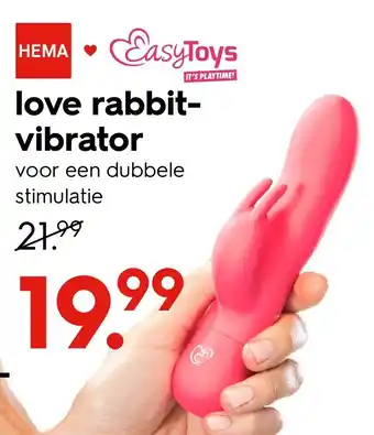 HEMA love rabbit- vibrator Angebot