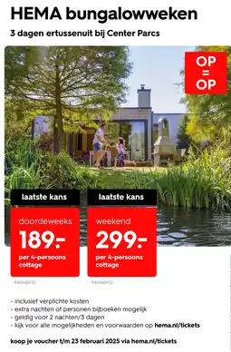 HEMA HEMA bungalowweken Angebot