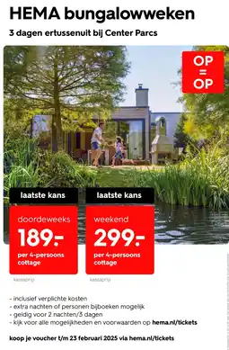 HEMA HEMA bungalowweken Angebot