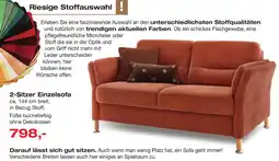 Polstermöbel Fischer 2-Sitzer Einzelsofa Angebot