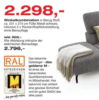 Polstermöbel Fischer Winkelkombination Angebot