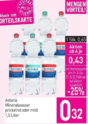 Sutterlüty Mineralwasser prickelnd oder mild Angebot