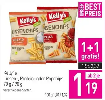 Sutterlüty Kelly's Linsen-, Protein- oder Popchips Angebot