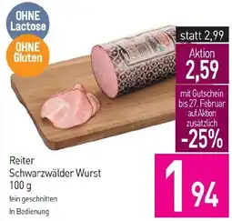 Sutterlüty Reiter Schwarzwälder Wurst Angebot