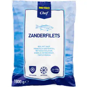 Metro Zanderfilet, Preisangabe ohne MwSt. (Preis inkl. MwSt. 35,19 €), METRO Angebot