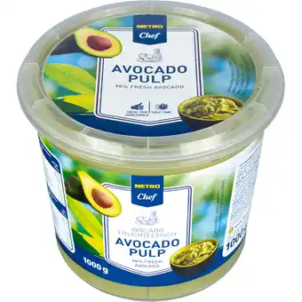 Metro Avocado Fruchtfleisch, Preisangabe ohne MwSt. (Preis inkl. MwSt. 13,19 €), METRO Angebot