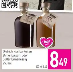 Sutterlüty Dietrich Kostbarkeiten Birnenbalsam oder Süßer Birnenessig Angebot