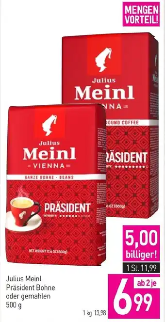 Sutterlüty Präsident Bohne oder gemahlen Angebot