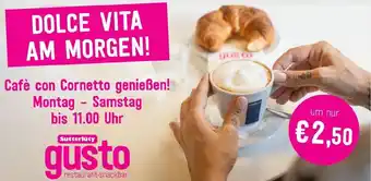 Sutterlüty Cafè con Cornetto genießen Angebot