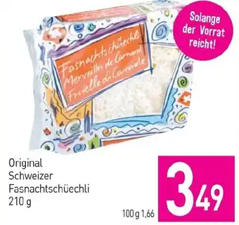 Sutterlüty Original Schweizer Fasnachtschech Angebot