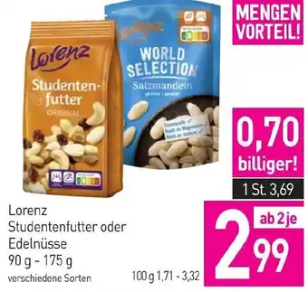 Sutterlüty Lorenz Studentenfutter oder Edelnüsse Angebot