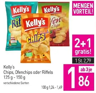 Sutterlüty Kelly's Chips, Ofenchips oder Riffels Angebot