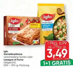 SPAR Gourmet Iglo Genießer-Pfanne Angebot