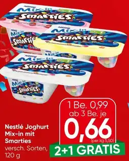 Spar Nestlé Mix-In Smarties Joghurt Angebot