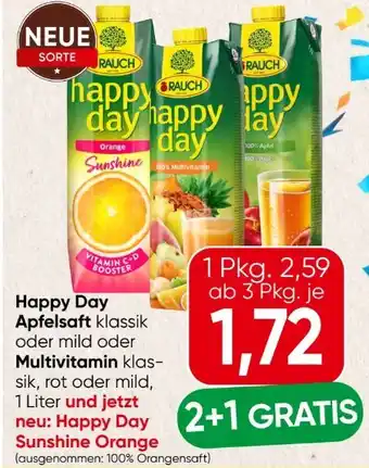 Spar Rauch Happy Day Apfelsaft Angebot